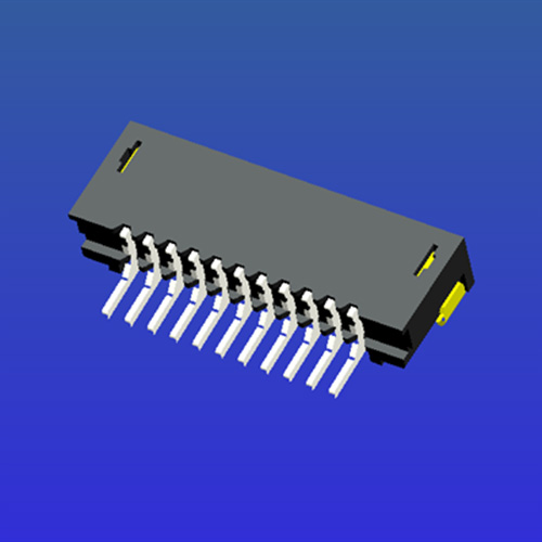 1.0mm間距E型雙面接T2臥貼無鎖式FPC