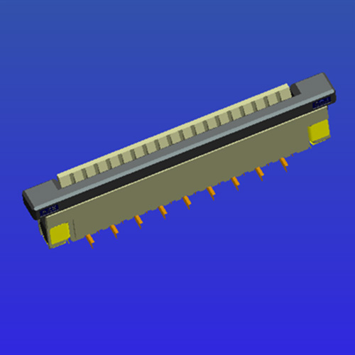 1.0mm間距帶鎖立貼抽屜式FPC